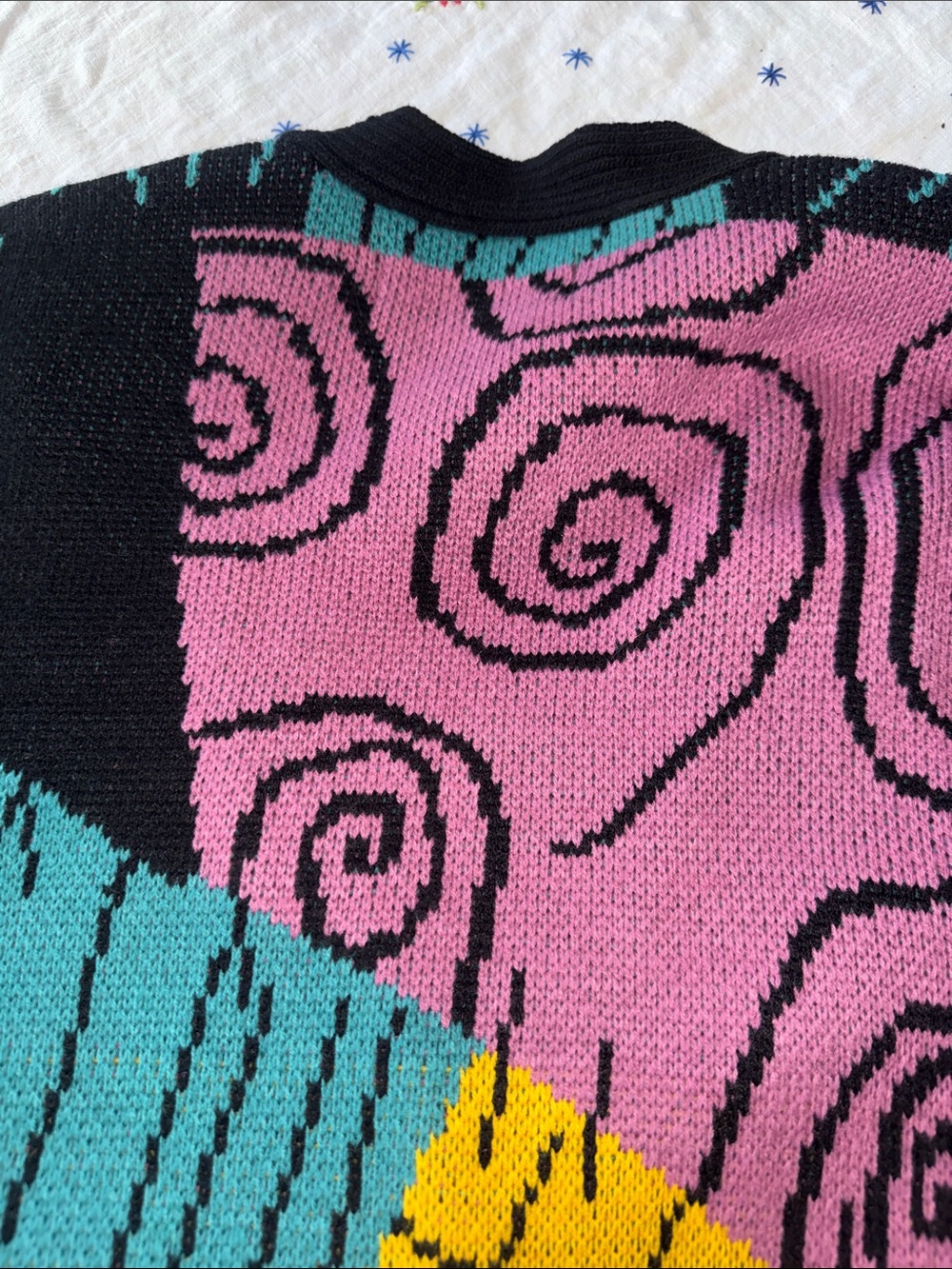Disney Black Nightmare Before Christmas “Sally” Cardigan Sweater - Picture 6 of 11